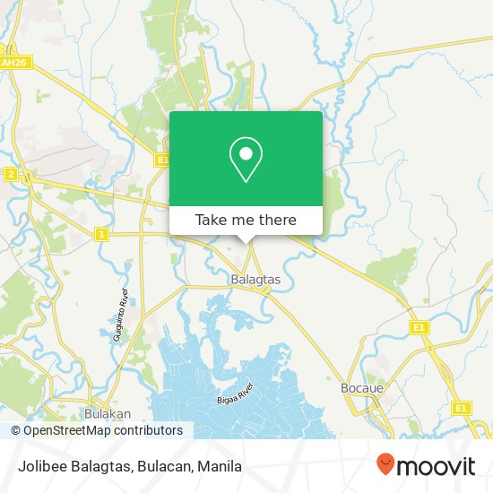 Jolibee Balagtas, Bulacan map