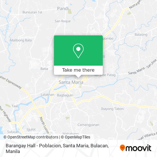 Barangay Hall - Poblacion, Santa Maria, Bulacan map