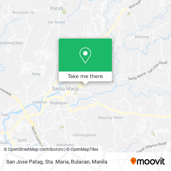 San Jose Patag, Sta. Maria, Bulacan map