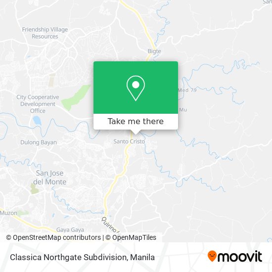Classica Northgate Subdivision map