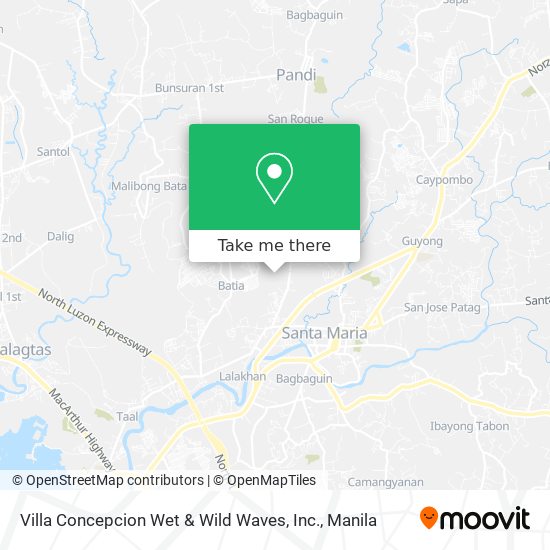 Villa Concepcion Wet & Wild Waves, Inc. map