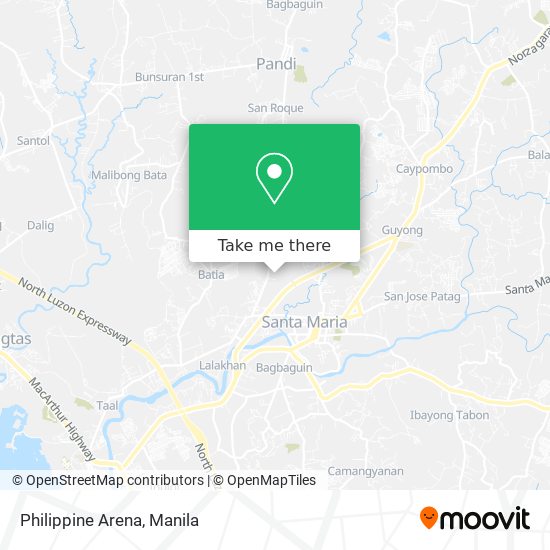 Philippine Arena map
