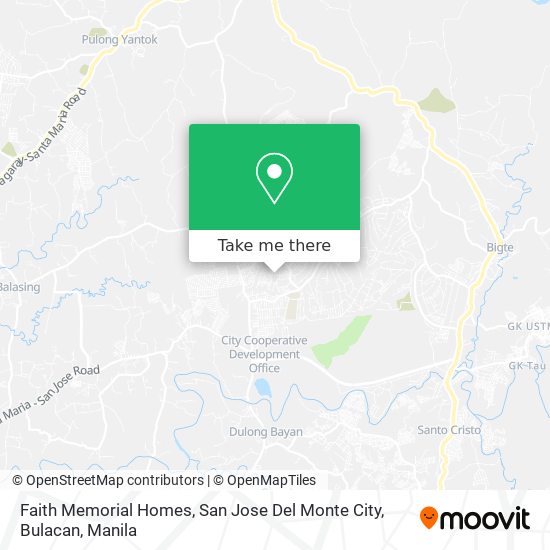 Faith Memorial Homes, San Jose Del Monte City, Bulacan map