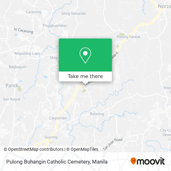 Pulong Buhangin Catholic Cemetery map