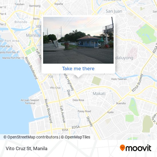 Vito Cruz St map