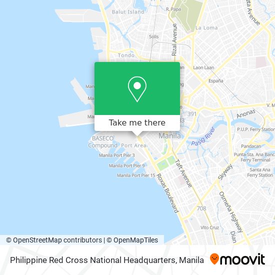 Philippine Red Cross National Headquarters map
