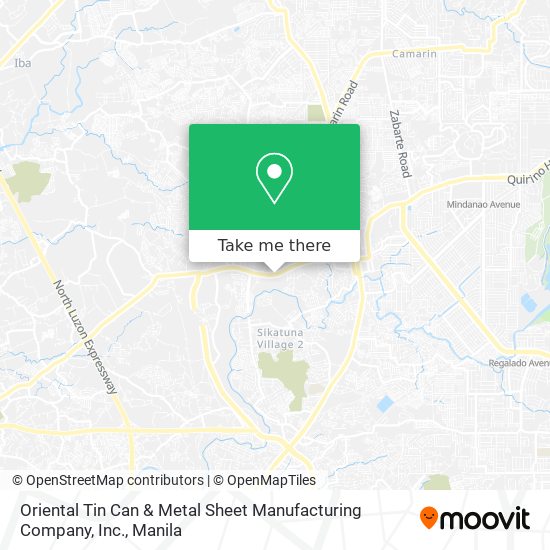 Oriental Tin Can & Metal Sheet Manufacturing Company, Inc. map
