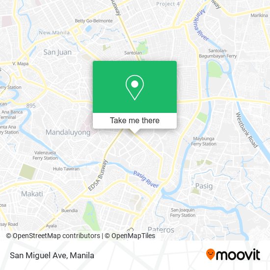 San Miguel Ave map