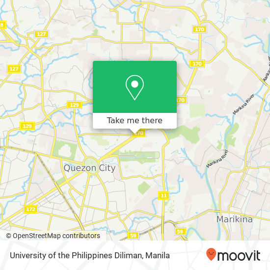 University of the Philippines Diliman map