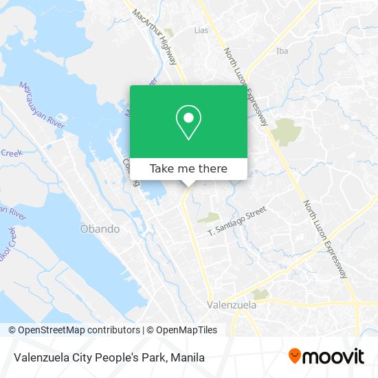 Valenzuela City People's Park map
