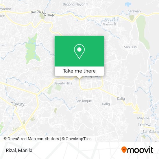 Rizal map