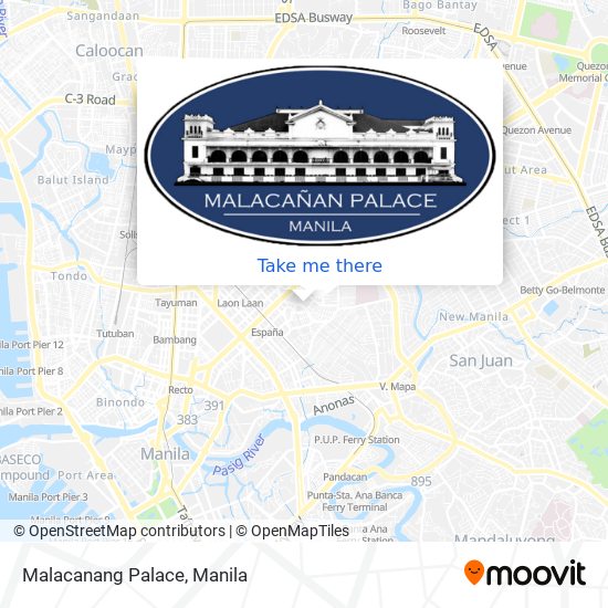 Malacanang Palace map