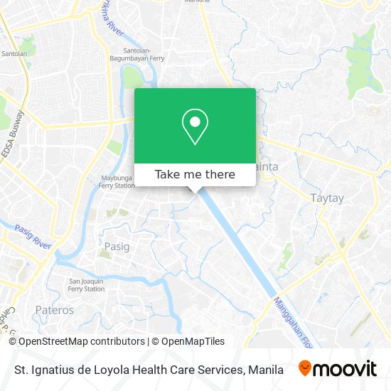 St. Ignatius de Loyola Health Care Services map