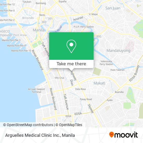 Arguelles Medical Clinic Inc. map