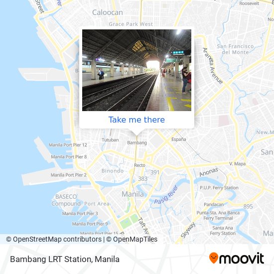Bambang LRT Station map