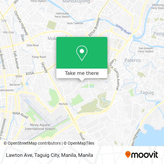 Lawton Ave, Taguig City, Manila map