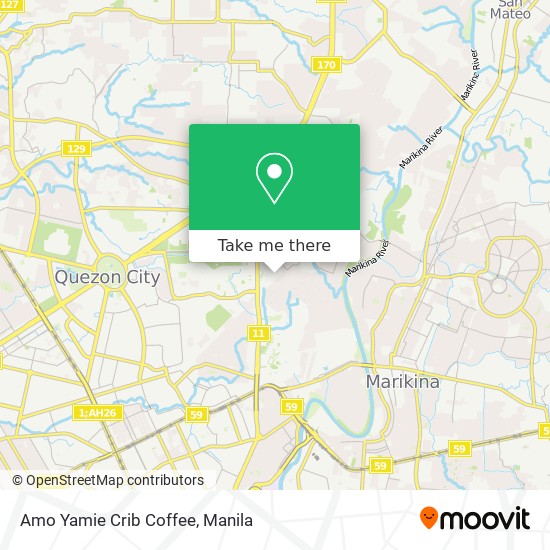 Amo Yamie Crib Coffee map