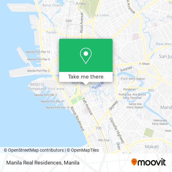 Manila Real Residences map