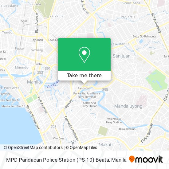 MPD Pandacan Police Station (PS-10) Beata map
