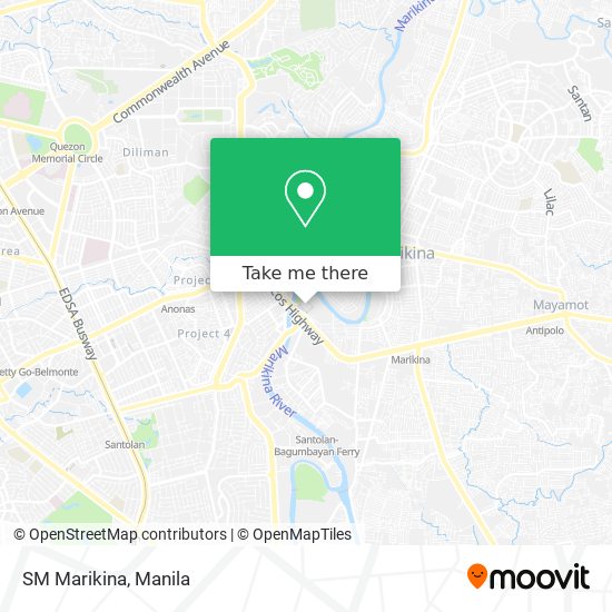 SM Marikina map