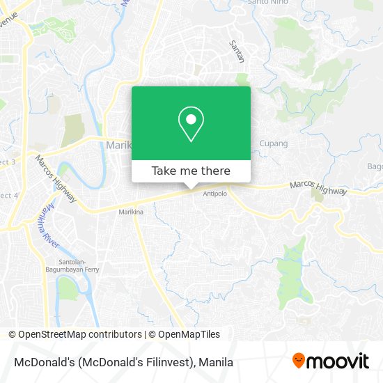 McDonald's (McDonald's Filinvest) map