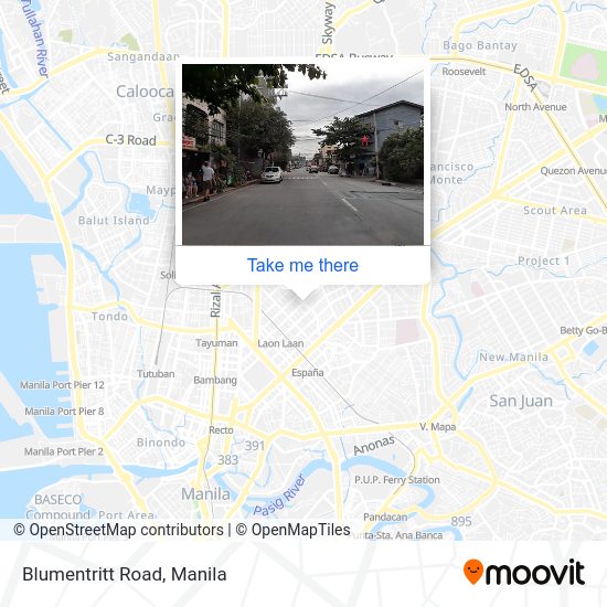 Blumentritt Road map