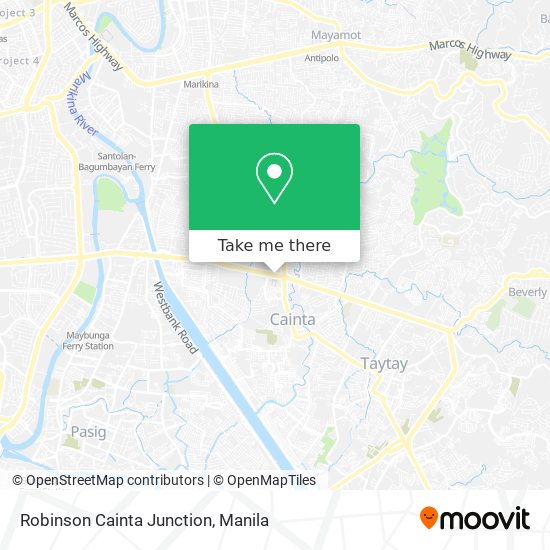 Robinson Cainta Junction map
