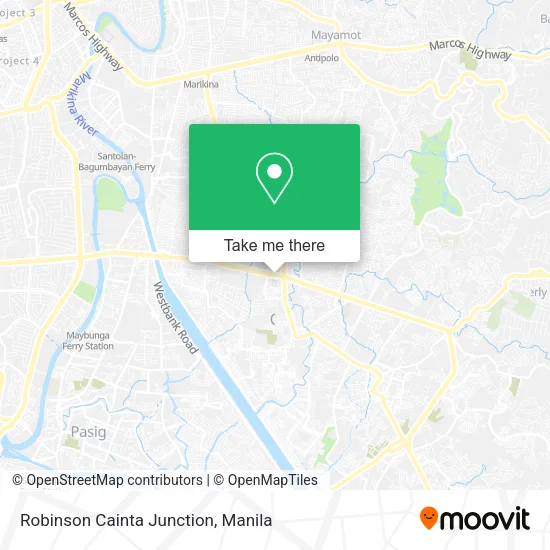 Robinson Cainta Junction map