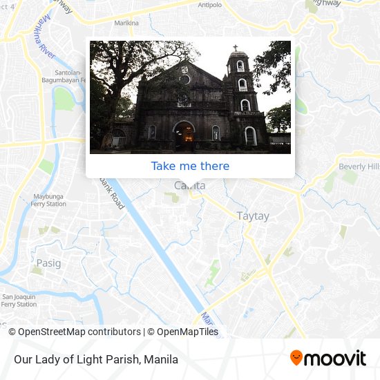 Our Lady of Light Parish map