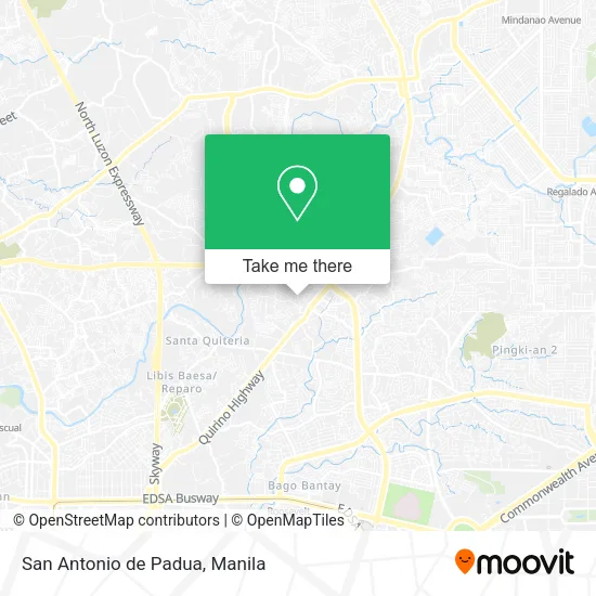San Antonio de Padua map