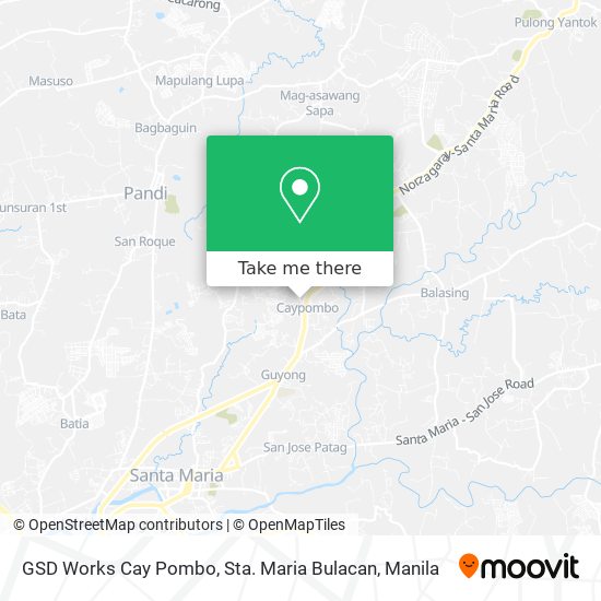 GSD Works Cay Pombo, Sta. Maria Bulacan map