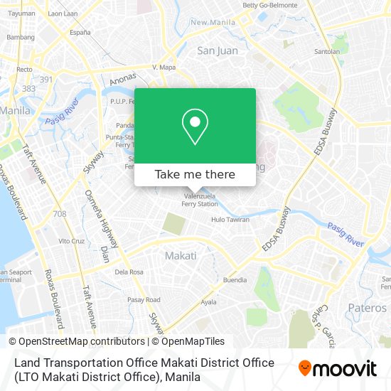 Land Transportation Office Makati District Office (LTO Makati District Office) map