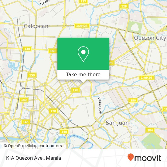 KIA Quezon Ave. map