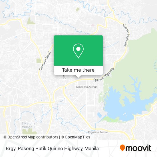 Brgy. Pasong Putik Quirino Highway map