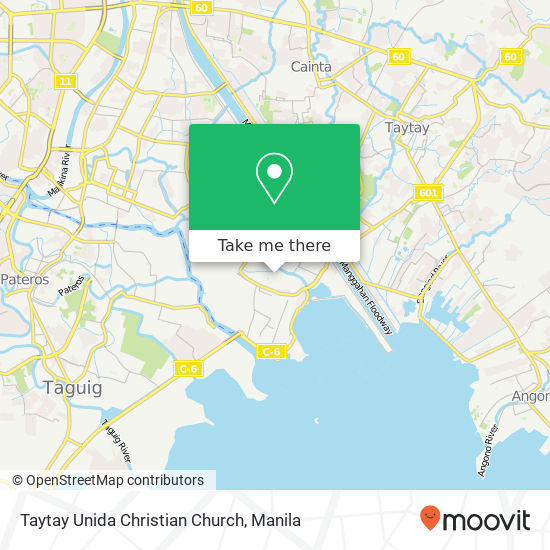 Taytay Unida Christian Church map