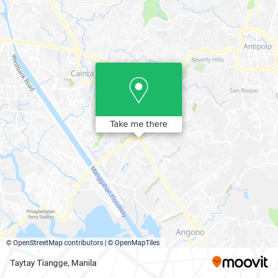 Taytay Tiangge map