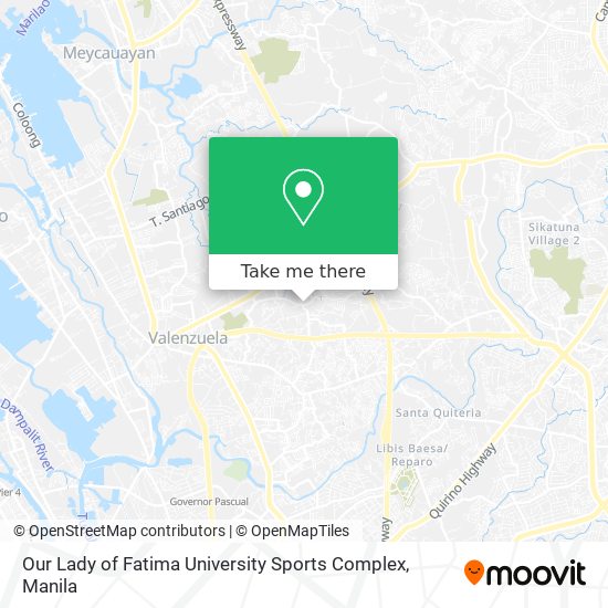 Our Lady of Fatima University Sports Complex map