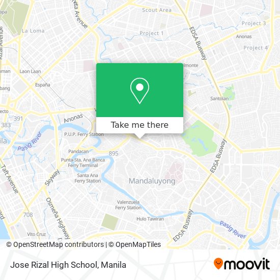 Jose Rizal High School map