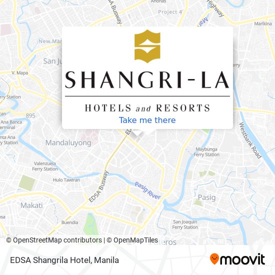 EDSA Shangrila Hotel map