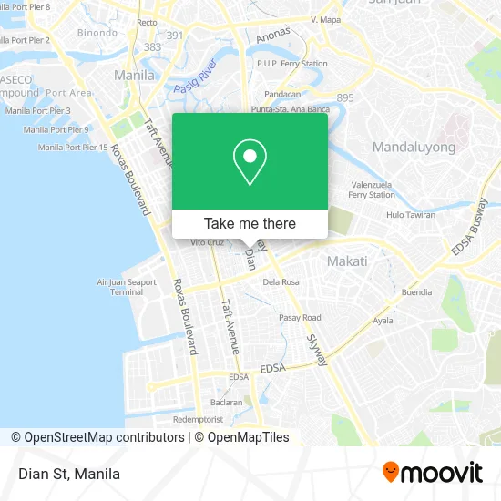 Dian St map