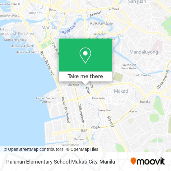Palanan Elementary School Makati City map