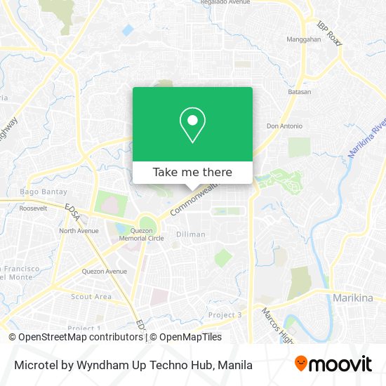 Microtel by Wyndham Up Techno Hub map