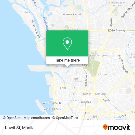 Kawit St map