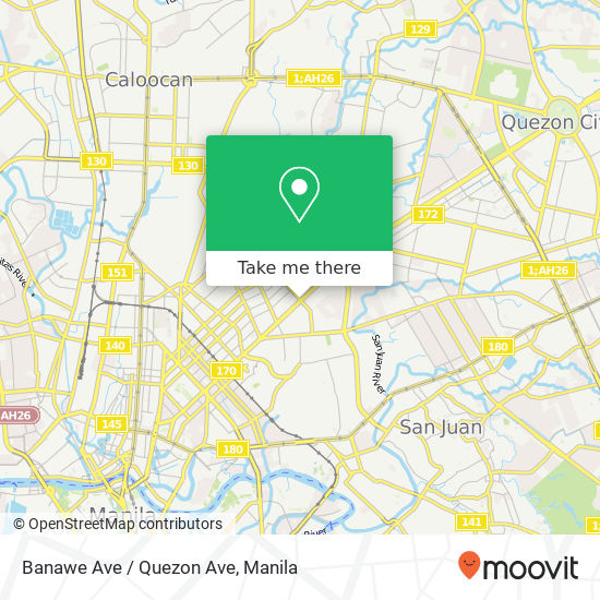 Banawe Ave / Quezon Ave map