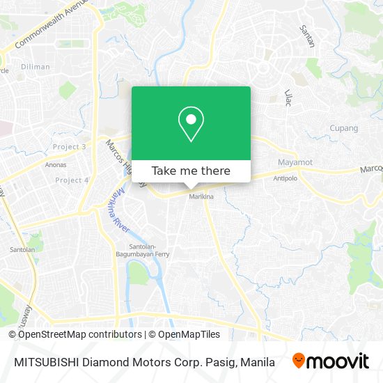 MITSUBISHI Diamond Motors Corp. Pasig map