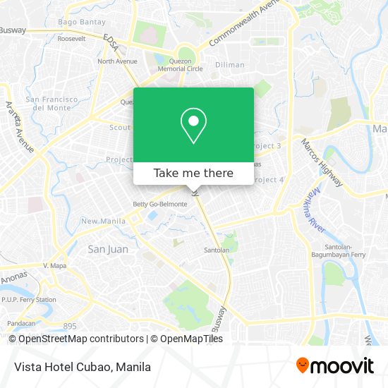 Vista Hotel Cubao map