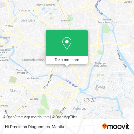Hi-Precision Diagnostics map