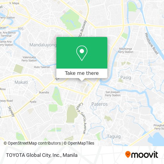 TOYOTA Global City, Inc. map