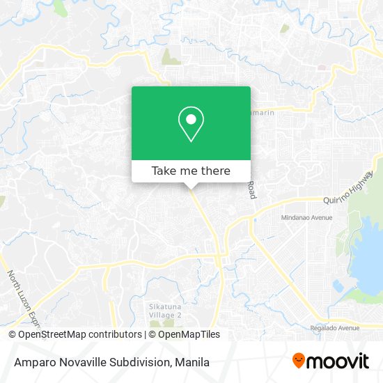 Amparo Novaville Subdivision map