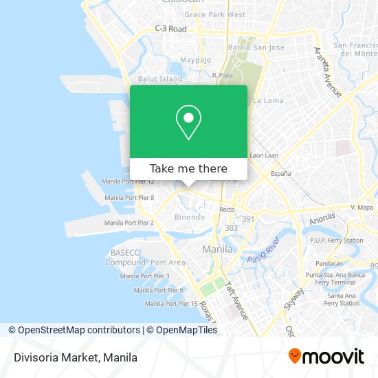 Divisoria Market map